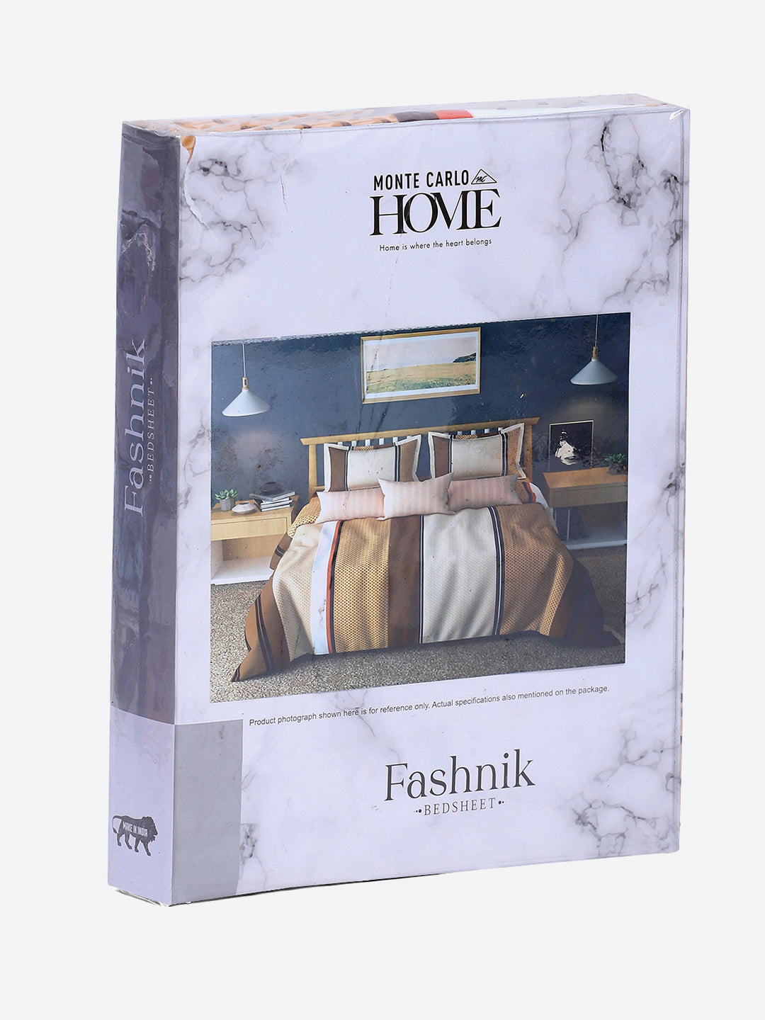 130 GSM Polyester Double Bed 1 Bedsheet with 2 Pillow Covers (Fashnik)