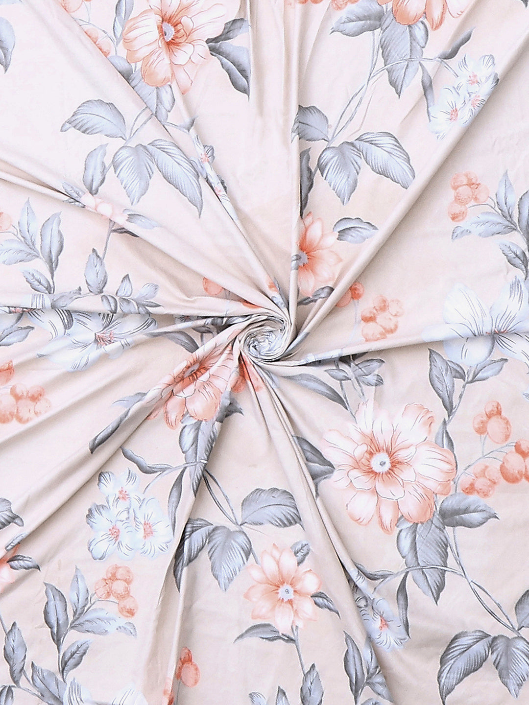 130 GSM Polyester Double Bed 1 Bedsheet with 2 Pillow Covers (Fashnik)