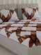 130 GSM Polyester Double Bed 1 Bedsheet with 2 Pillow Covers (Fashnik)
