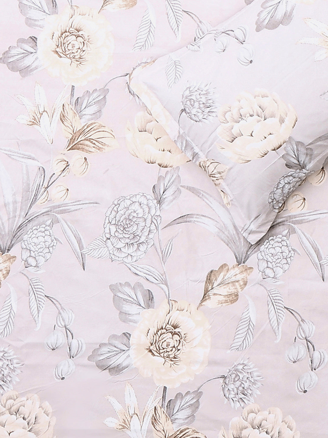 130 GSM Polyester Double Bed 1 Bedsheet with 2 Pillow Covers (Fashnik)