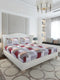 120 GSM Polyester Queen Size 1 Bedsheet with 2 Pillow Covers (Occasion)