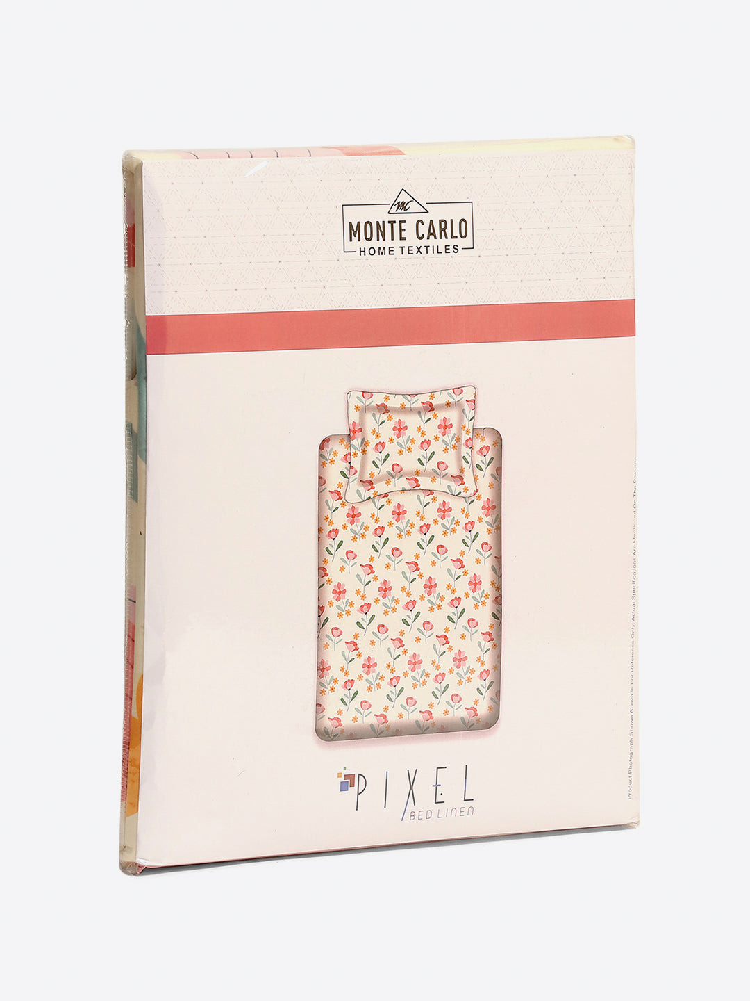 120 GSM Polyester Single Bedsheet with 1 Pillow Cover (Pixel)