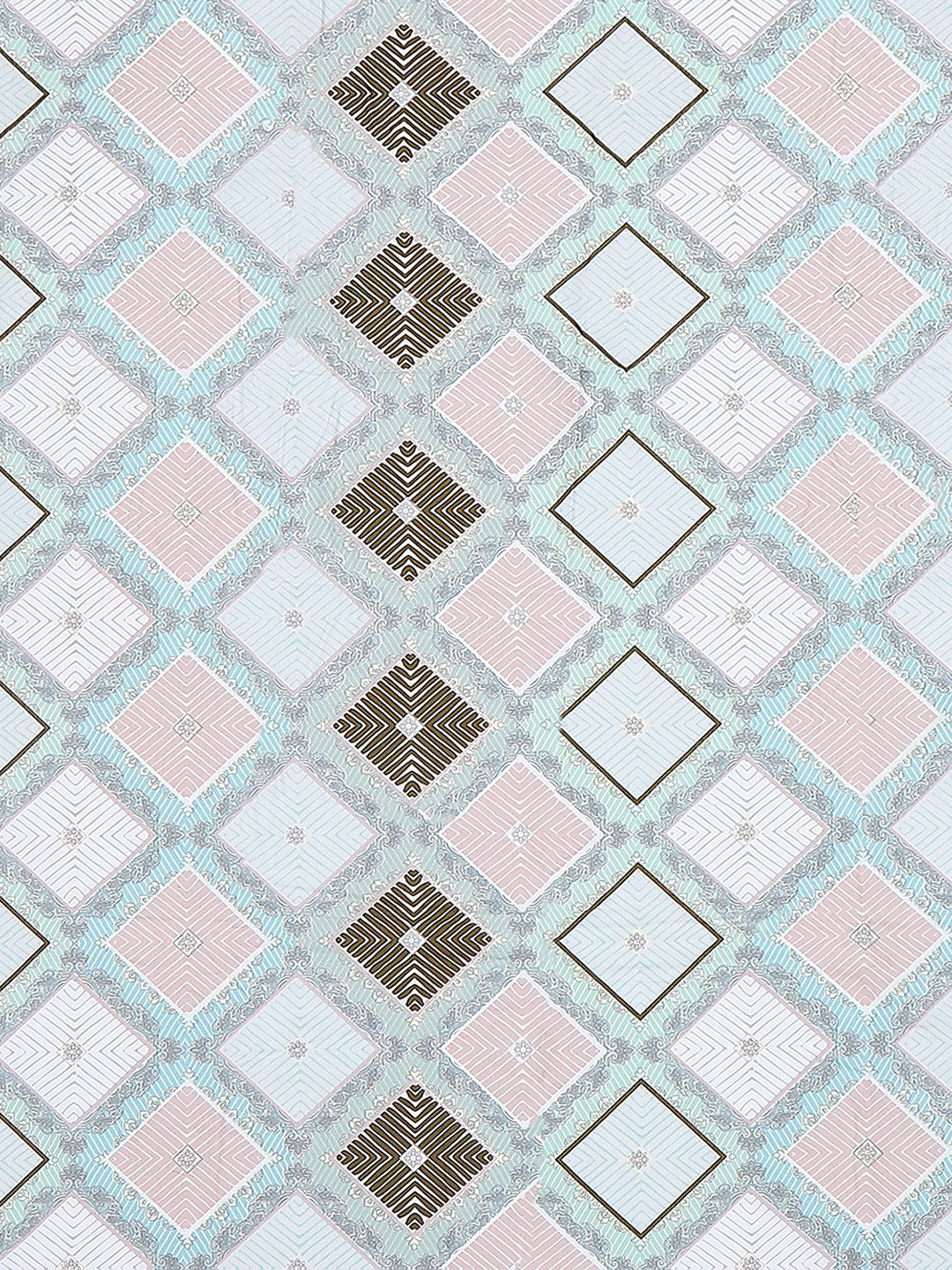 120 GSM Polyester Single Bedsheet with 1 Pillow Cover (Pixel)