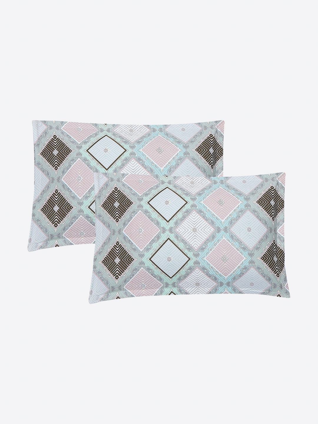 120 GSM Polyester Single Bedsheet with 1 Pillow Cover (Pixel)