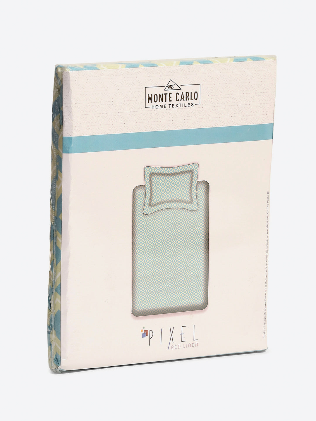 120 GSM Polyester Single Bedsheet with 1 Pillow Cover (Pixel)