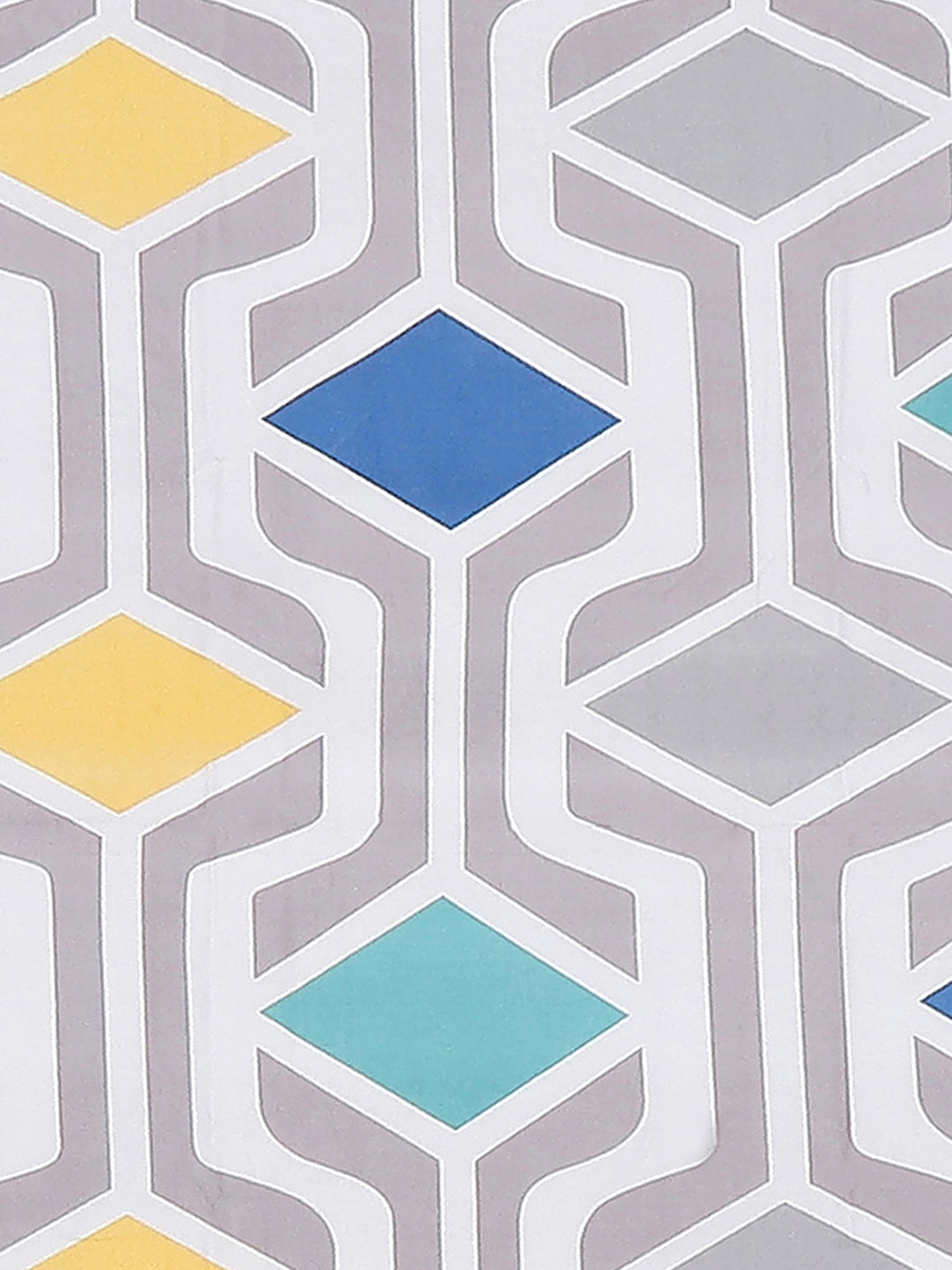 120 GSM Polyester Single Bedsheet with 1 Pillow Cover (Pixel)