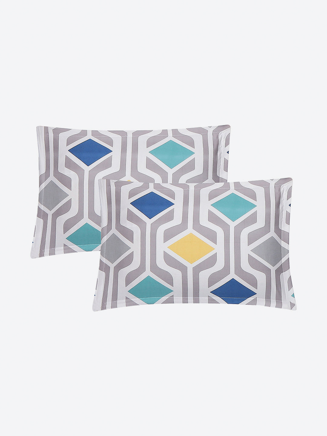 120 GSM Polyester Single Bedsheet with 1 Pillow Cover (Pixel)