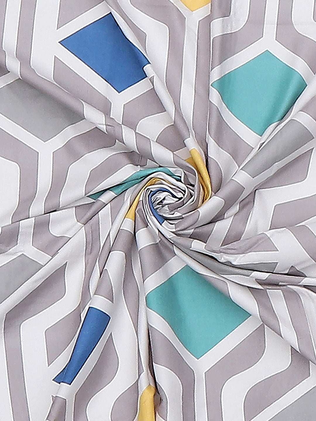 120 GSM Polyester Single Bedsheet with 1 Pillow Cover (Pixel)