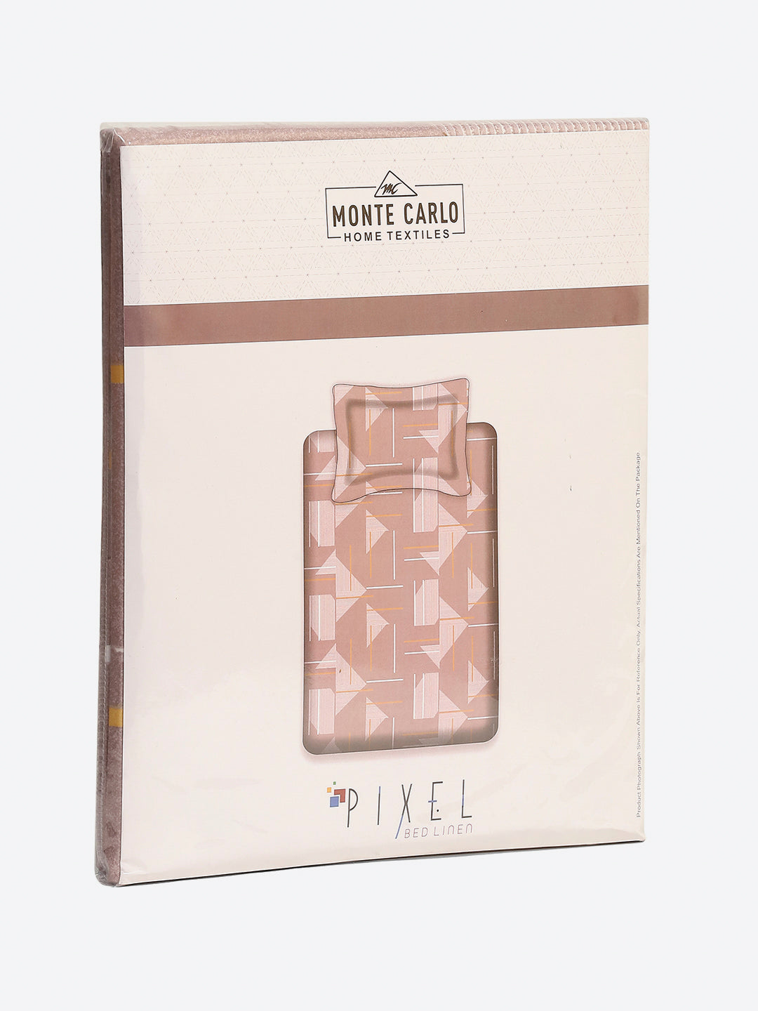 120 GSM Polyester Single Bedsheet with 1 Pillow Cover (Pixel)