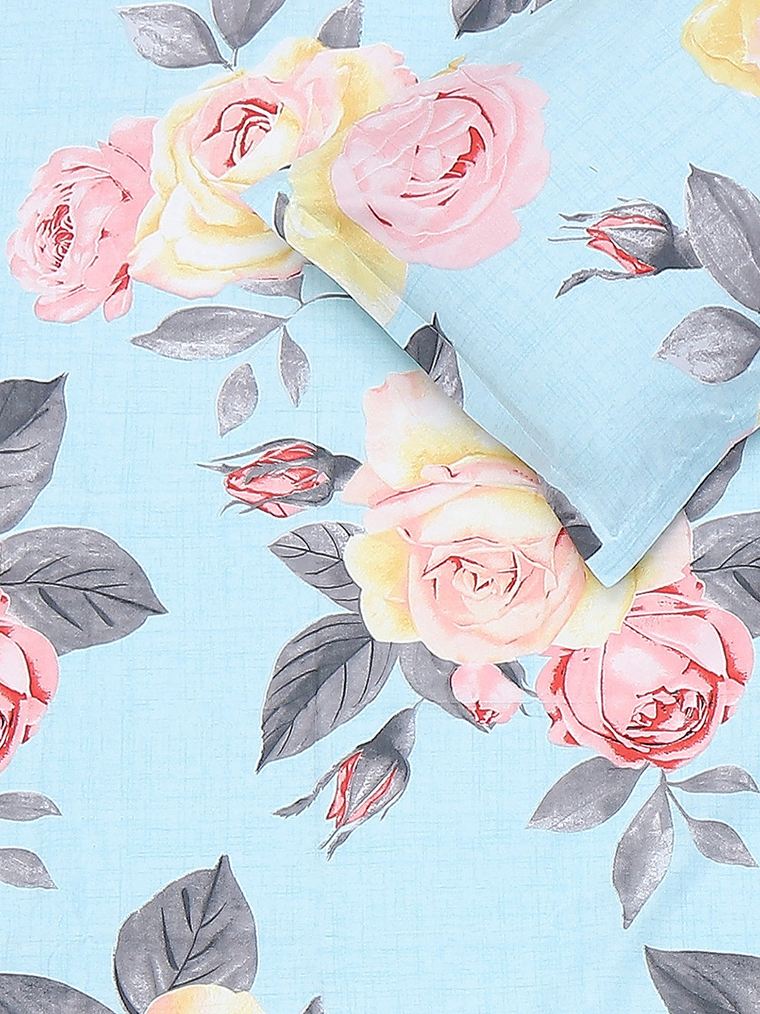 120 GSM Polyester Single Bedsheet with 1 Pillow Cover (Pixel)