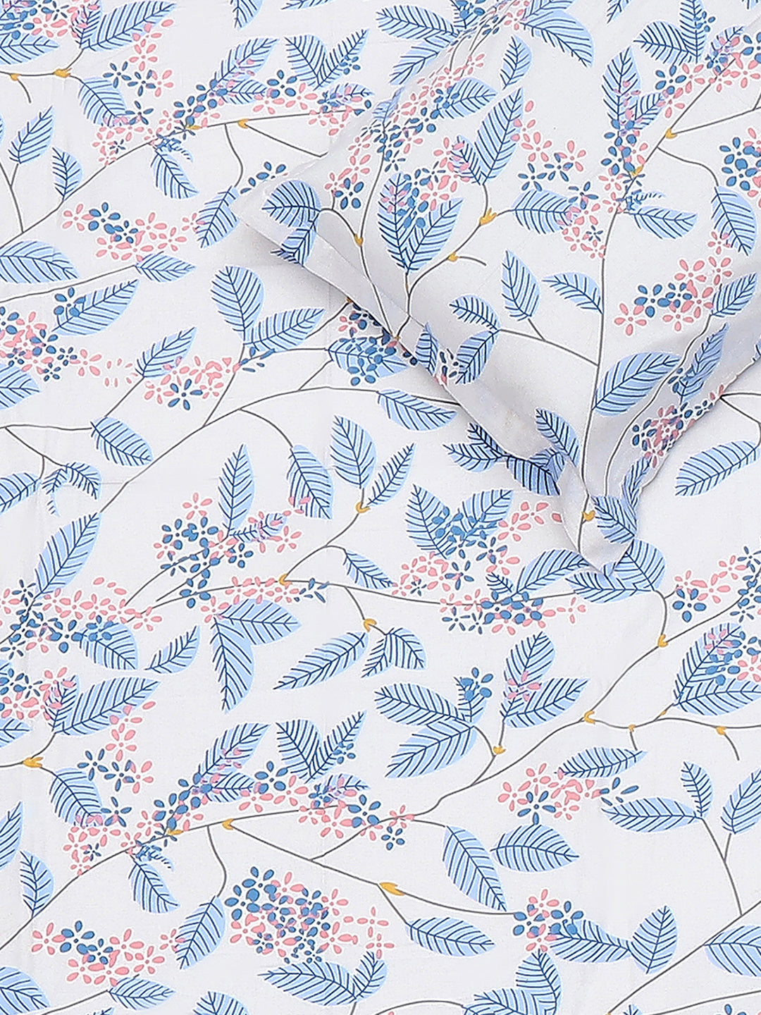 120 GSM Polyester Single Bedsheet with 1 Pillow Cover (Pixel)