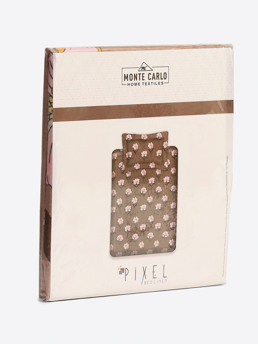 120 GSM Polyester Single Bedsheet with 1 Pillow Cover (Pixel)