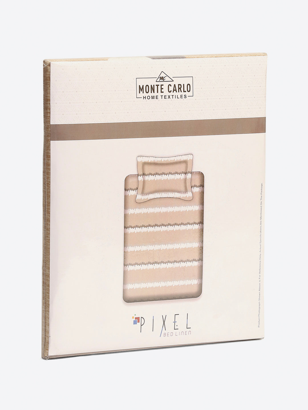 120 GSM Polyester Single Bedsheet with 1 Pillow Cover (Pixel)