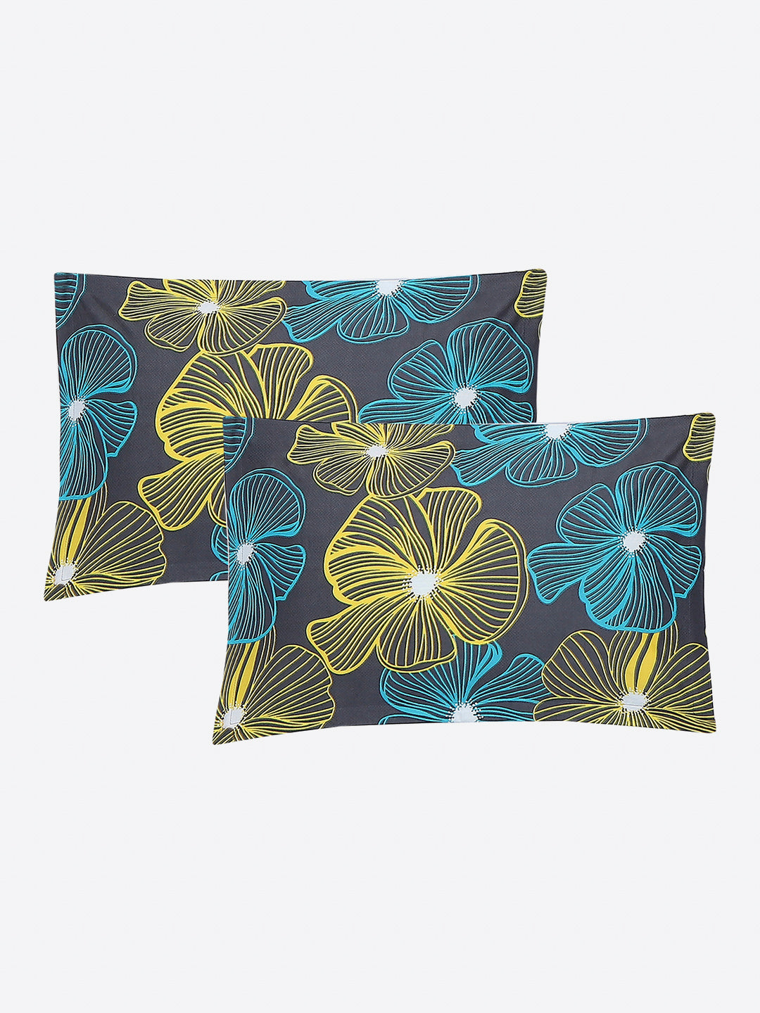 120 GSM Polyester Single Bedsheet with 1 Pillow Cover (Pixel)