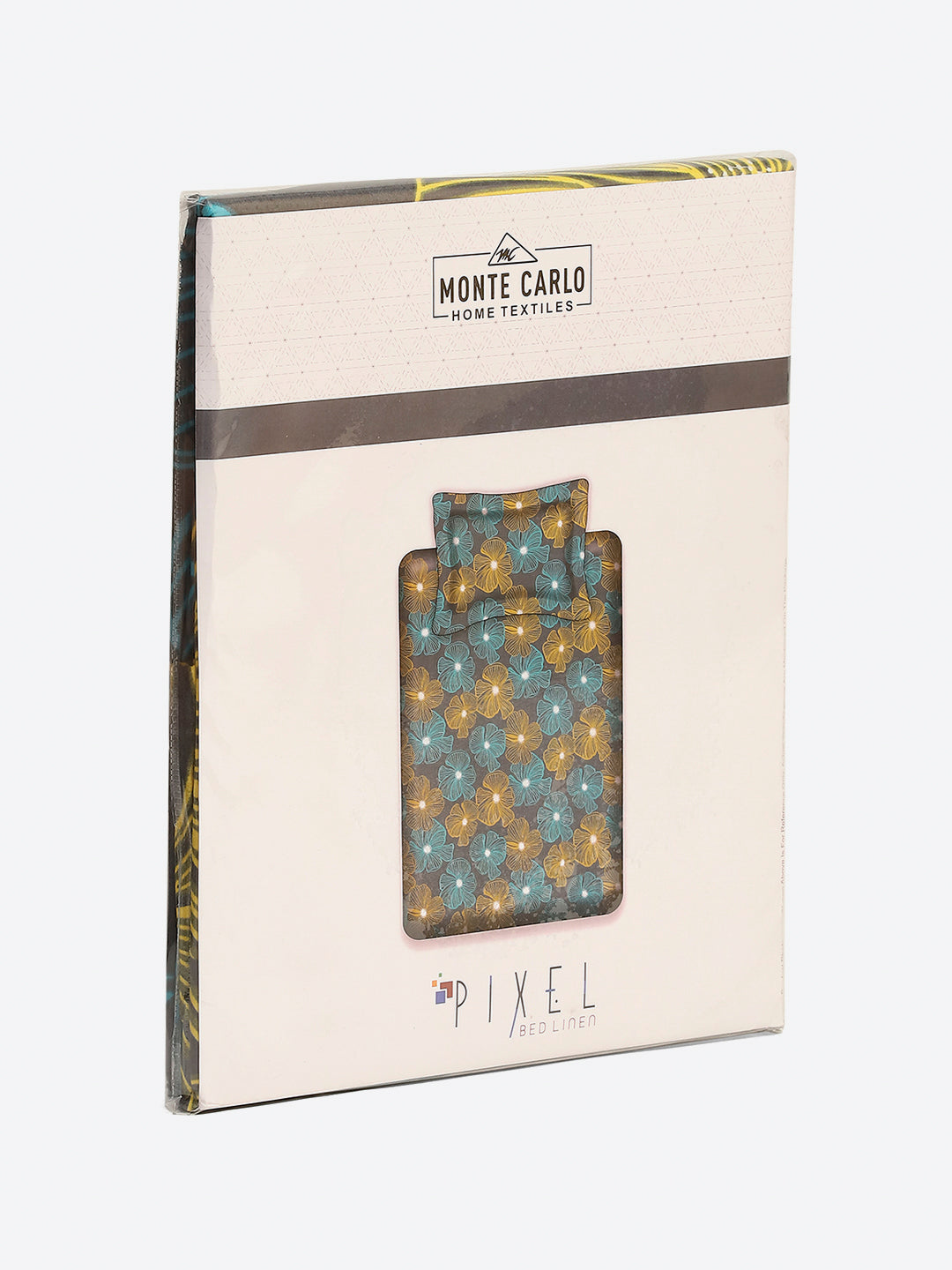 120 GSM Polyester Single Bedsheet with 1 Pillow Cover (Pixel)