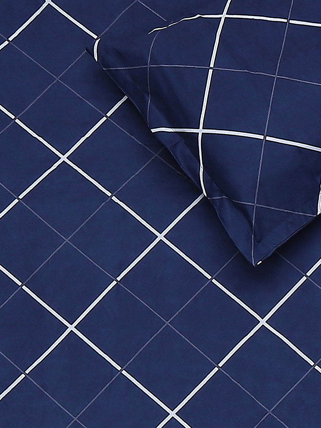 120 GSM Polyester Single Bedsheet with 1 Pillow Cover (Pixel)