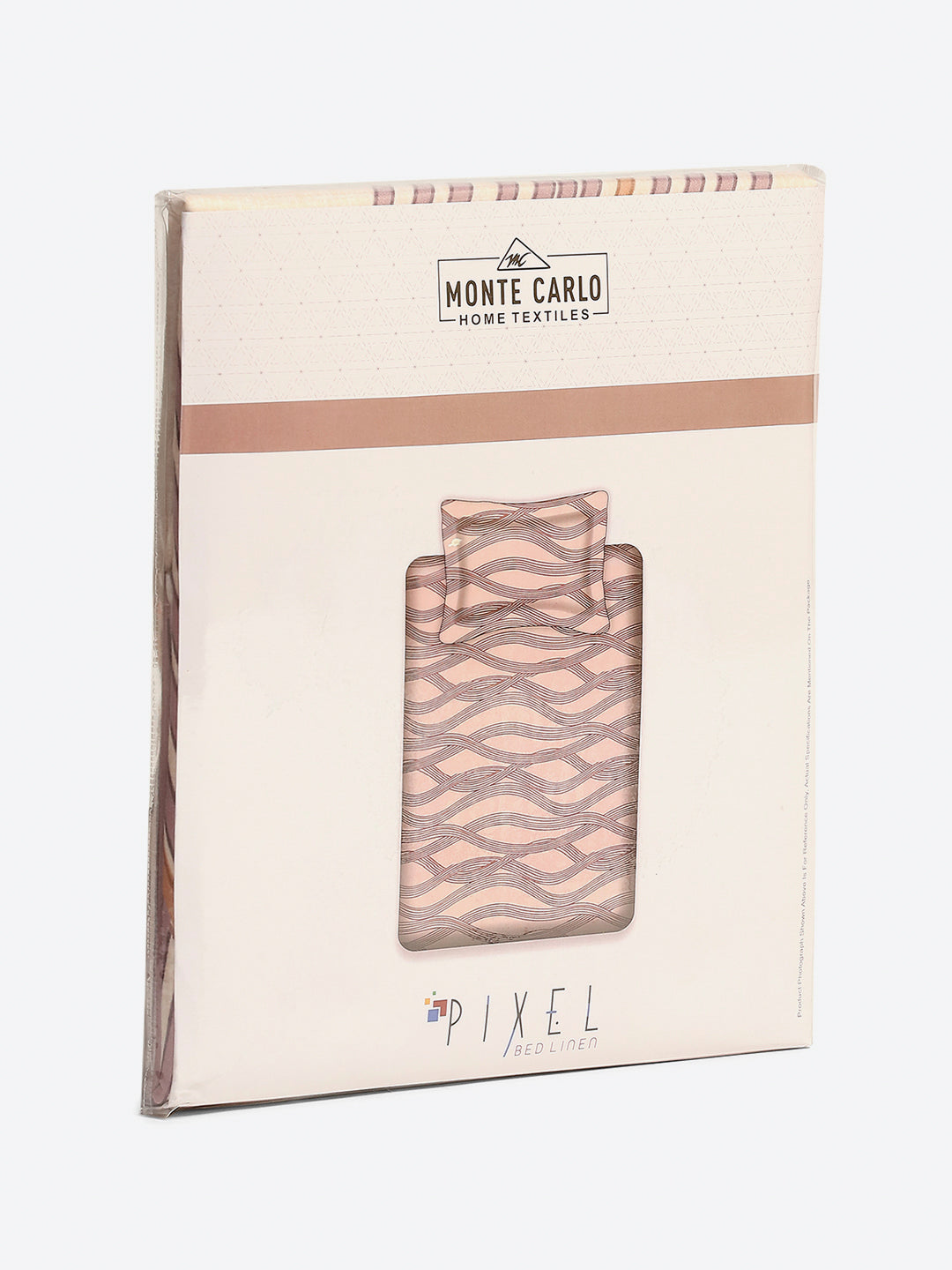 120 GSM Polyester Single Bedsheet with 1 Pillow Cover (Pixel)