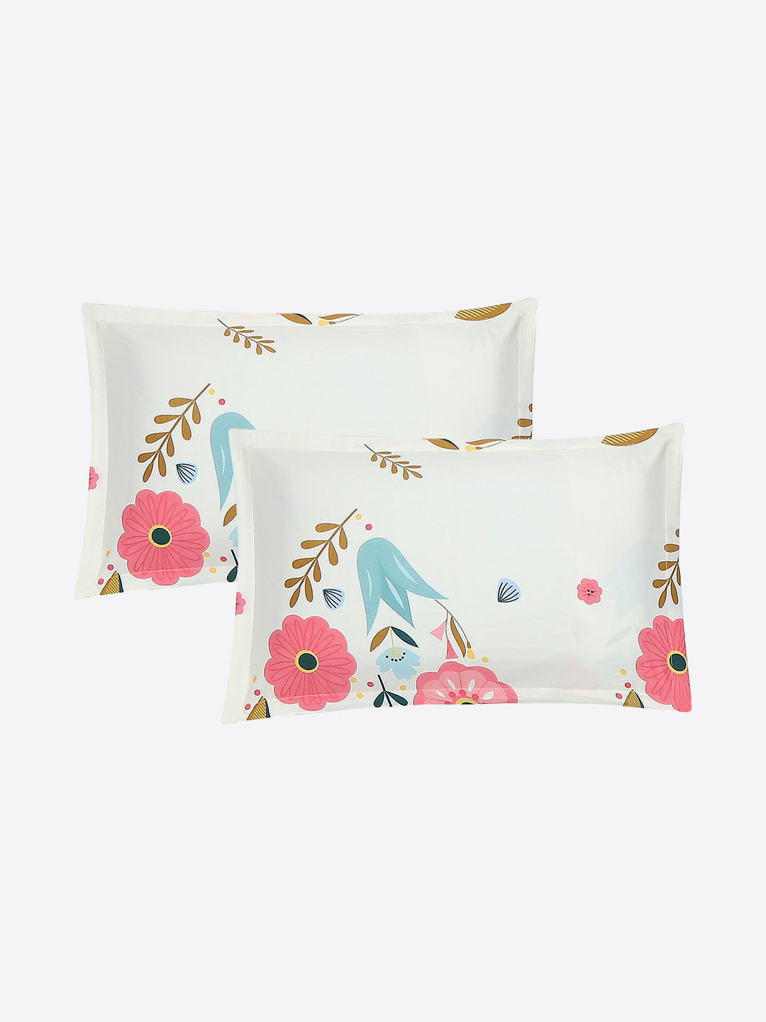 120 GSM Polyester Single Bedsheet with 1 Pillow Cover (Pixel)