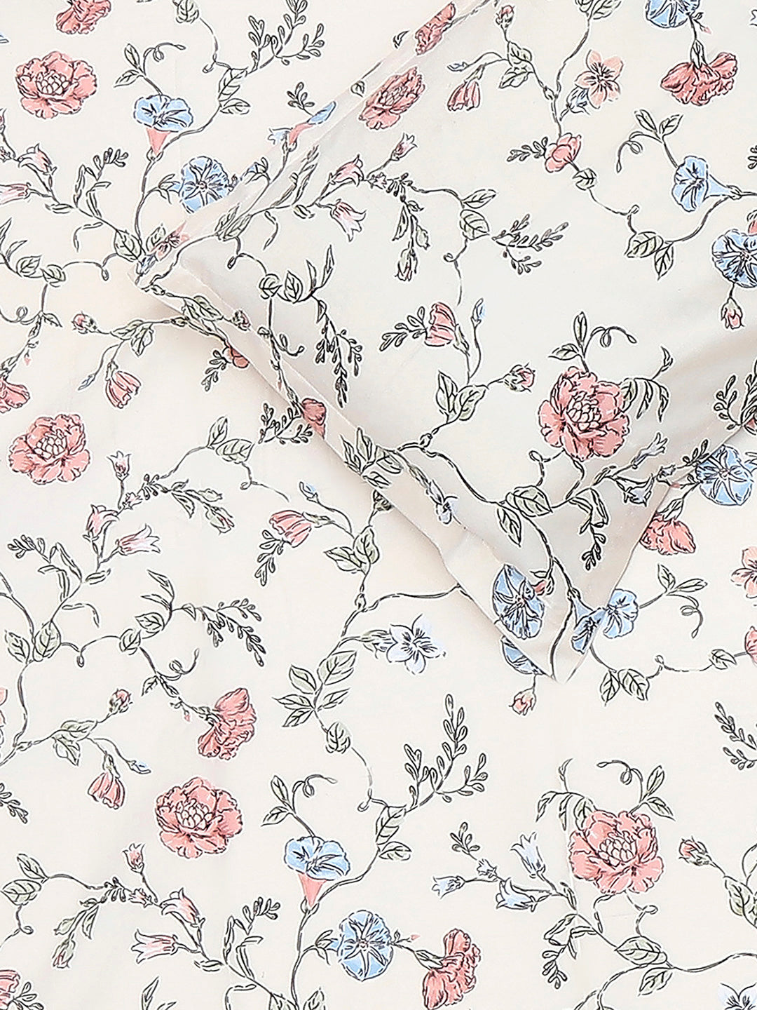 120 GSM Polyester Single Bedsheet with 1 Pillow Cover (Pixel)