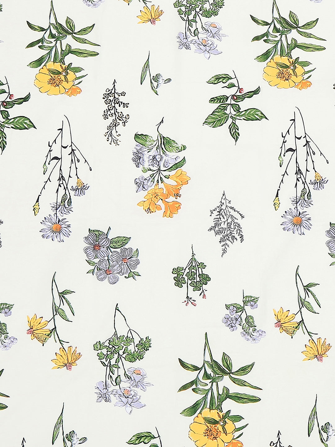 120 GSM Polyester Single Bedsheet with 1 Pillow Cover (Pixel)