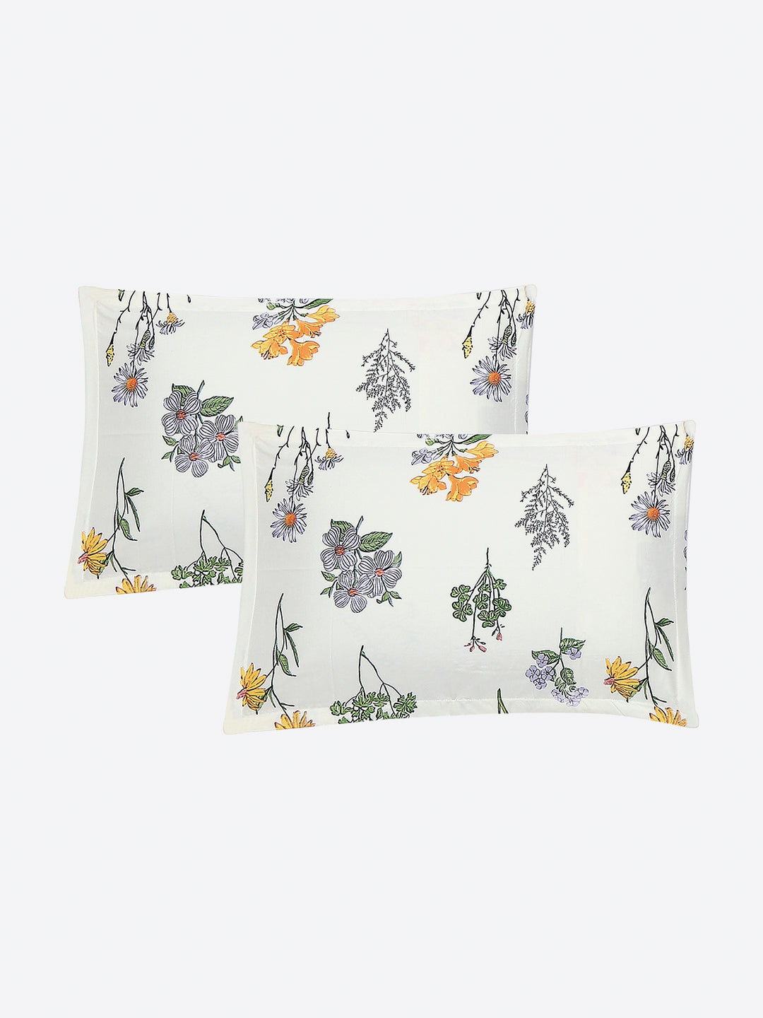 120 GSM Polyester Single Bedsheet with 1 Pillow Cover (Pixel)