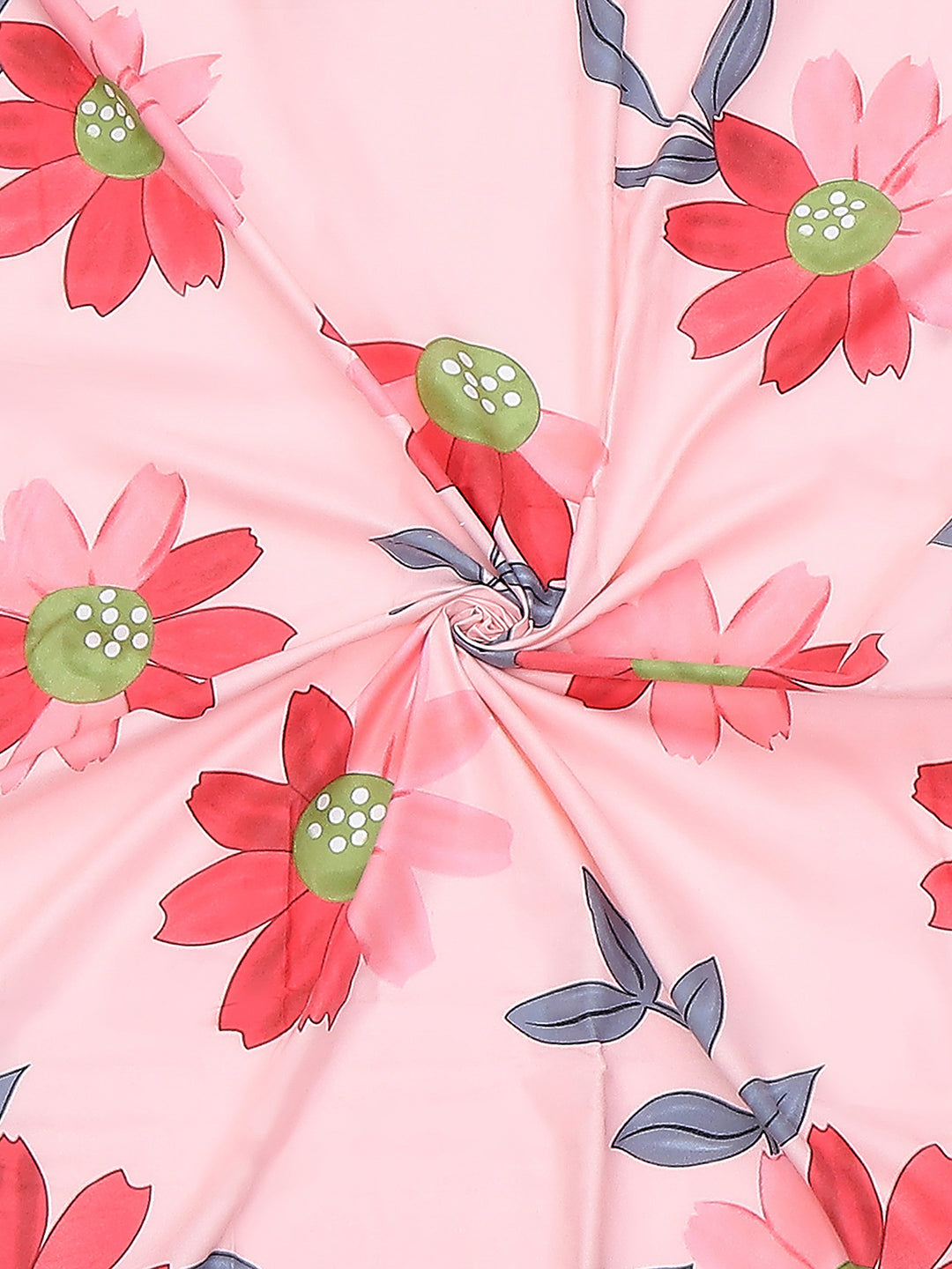 120 GSM Polyester Single Bedsheet with 1 Pillow Cover (Pixel)