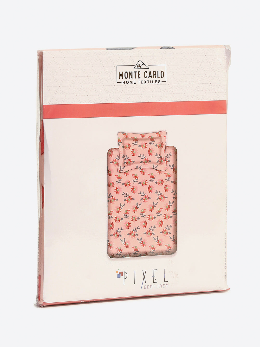 120 GSM Polyester Single Bedsheet with 1 Pillow Cover (Pixel)