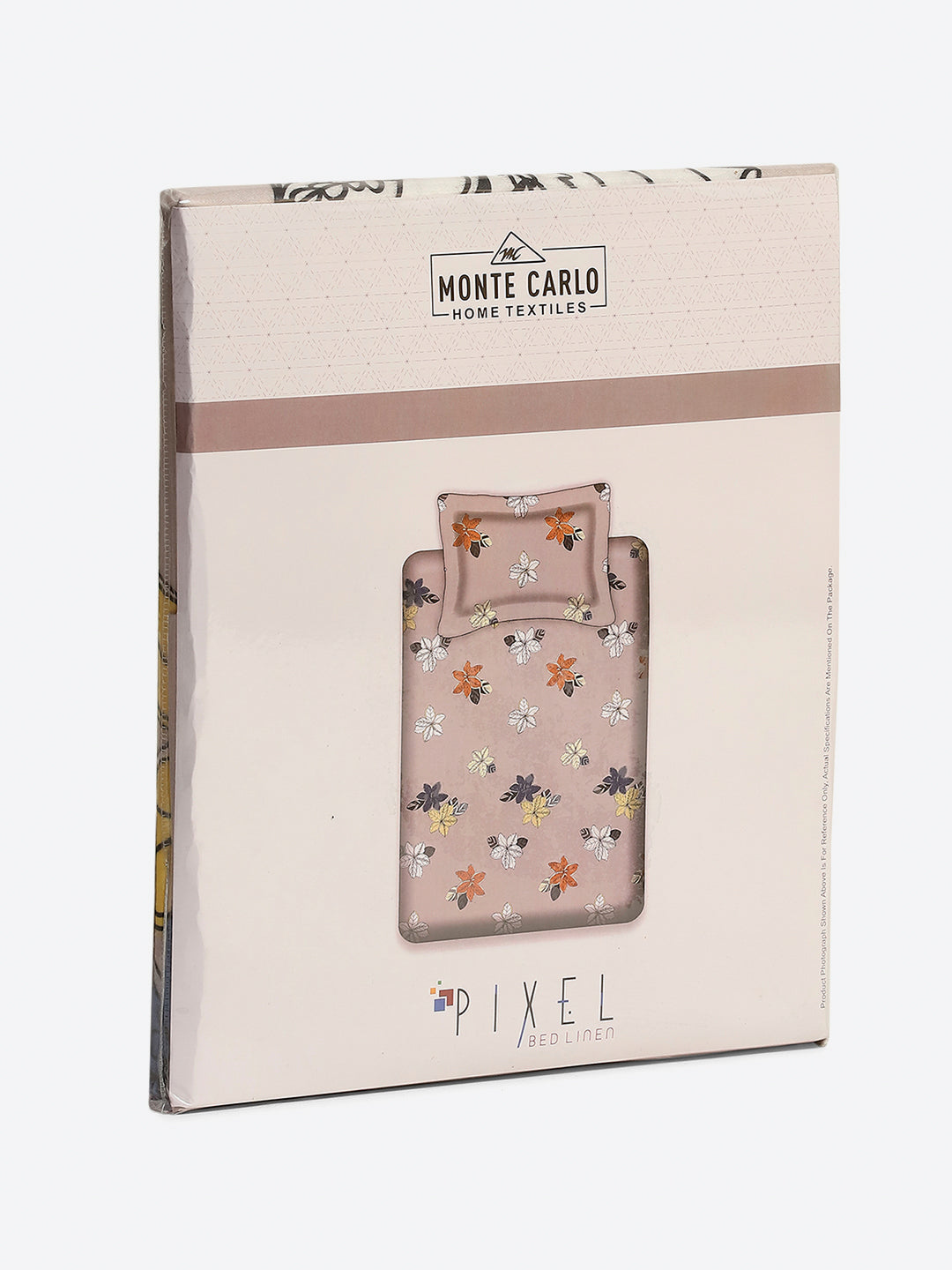 120 GSM Polyester Single Bedsheet with 1 Pillow Cover (Pixel)