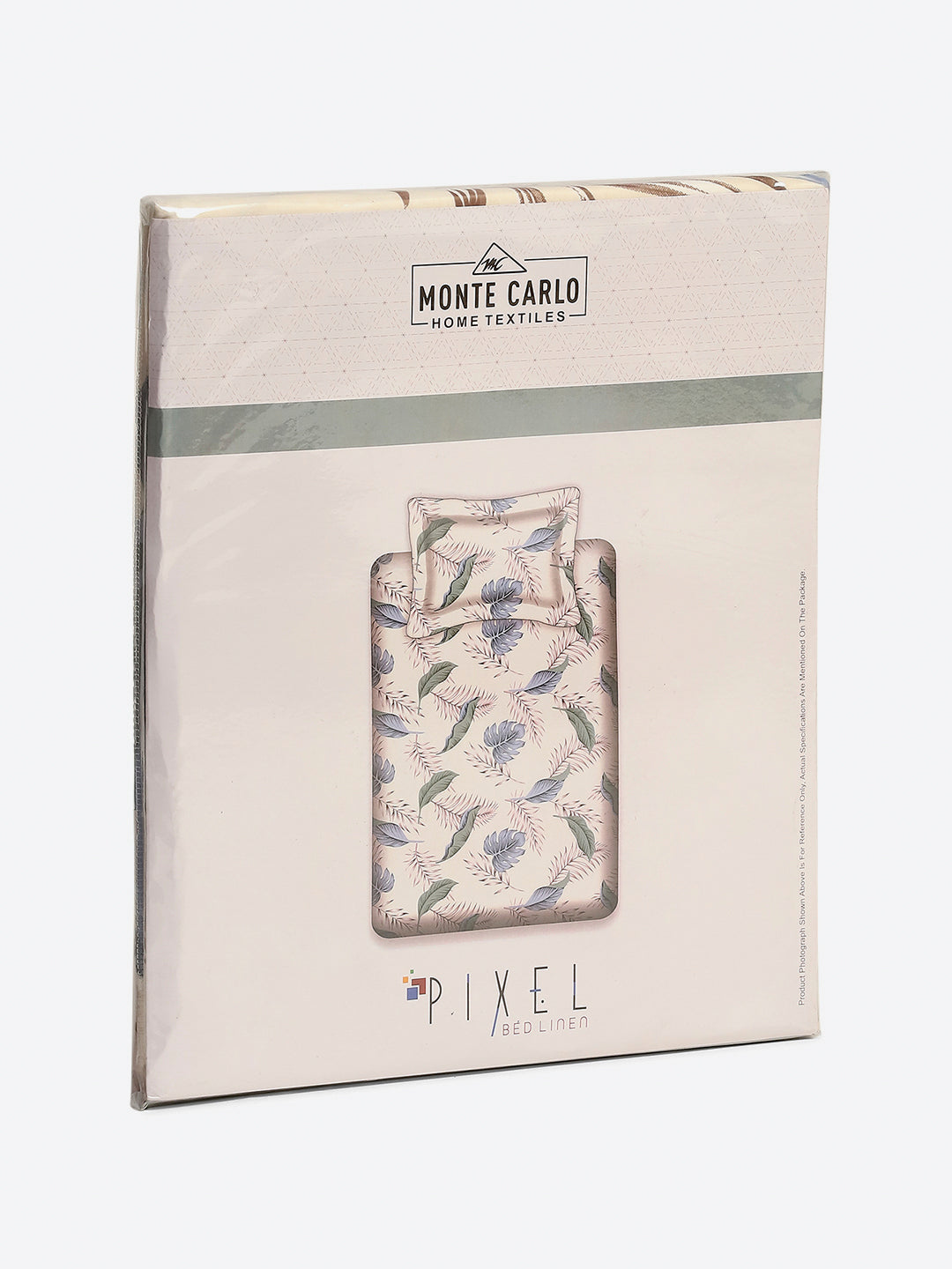 120 GSM Polyester Single Bedsheet with 1 Pillow Cover (Pixel)