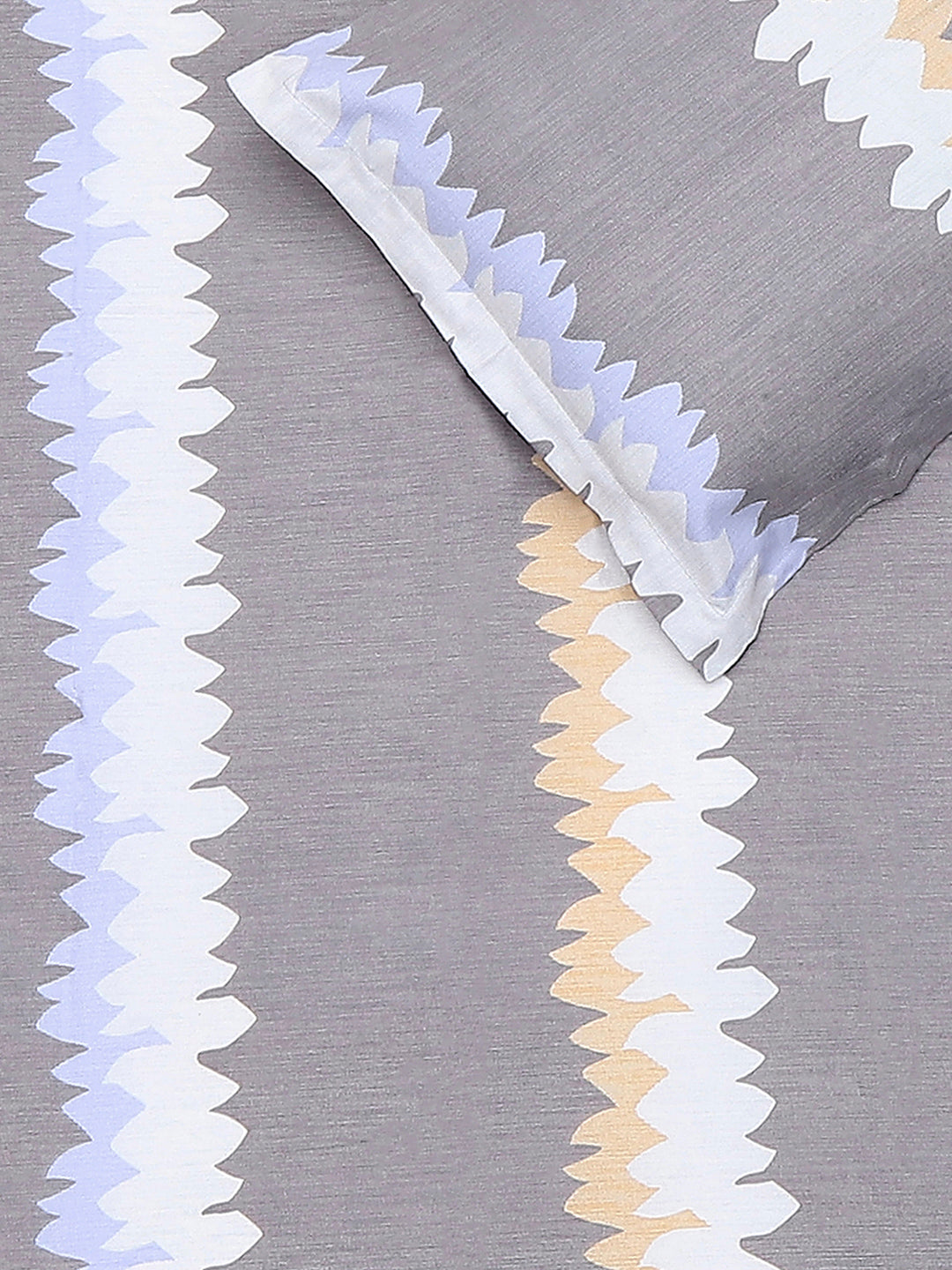 120 GSM Polyester Single Bedsheet with 1 Pillow Cover (Pixel)