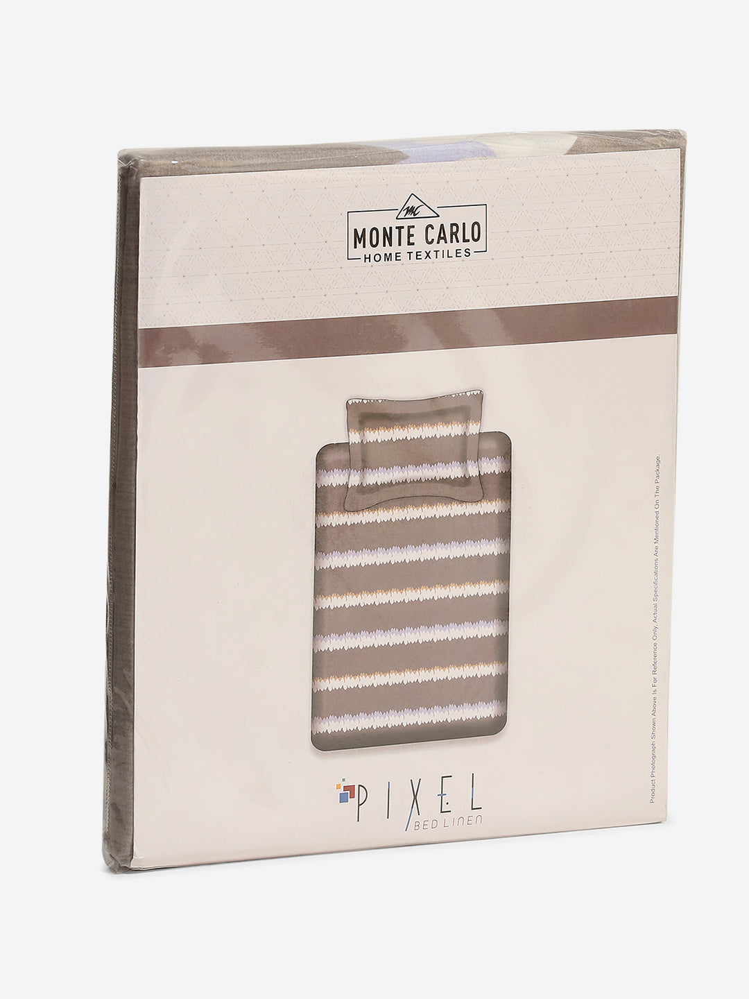 120 GSM Polyester Single Bedsheet with 1 Pillow Cover (Pixel)