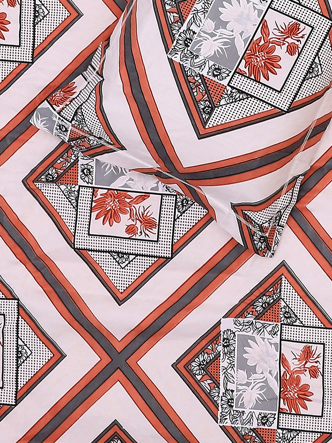 130 GSM Polyester King Size 1 Bedsheet with 2 Pillow Covers (Royal King)