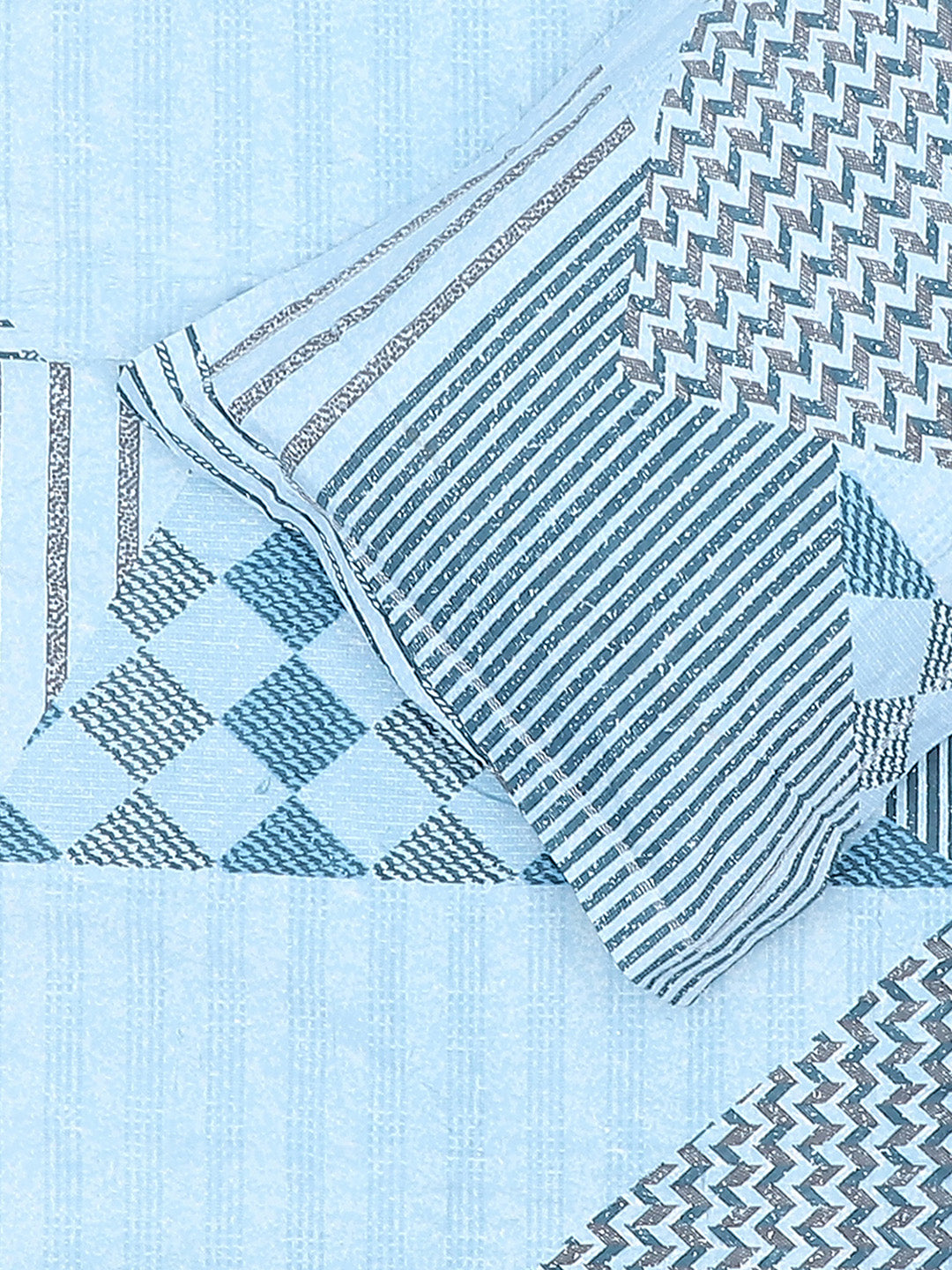 130 GSM Polyester King Size 1 Bedsheet with 2 Pillow Covers (Royal King)