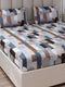 130 GSM Polyester King Size 1 Bedsheet with 2 Pillow Covers (Royal King)
