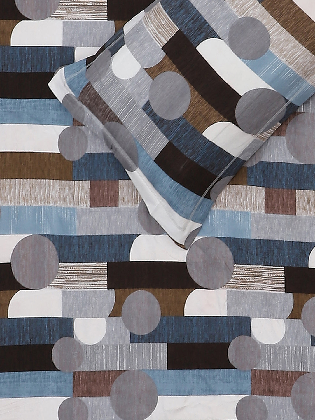 130 GSM Polyester King Size 1 Bedsheet with 2 Pillow Covers (Royal King)