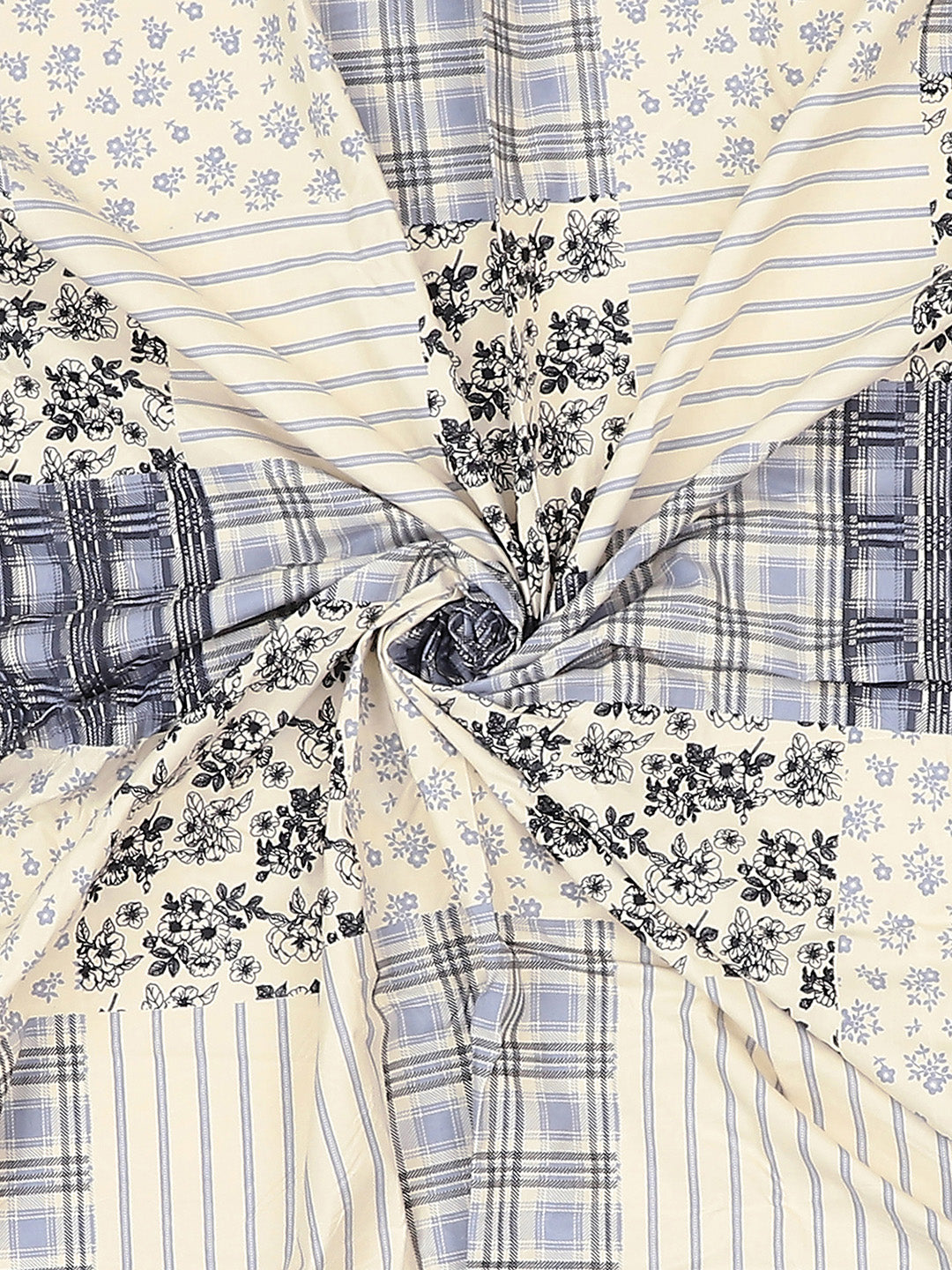 130 GSM Polyester King Size 1 Bedsheet with 2 Pillow Covers (Royal King)