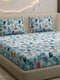 104 TC 100% Cotton Double Bed 1 Bedsheet with 2 Pillow Cover (Samriddhi)