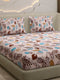 104 TC 100% Cotton Double Bed 1 Bedsheet with 2 Pillow Cover (Samriddhi)