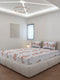 130 GSM Polyester Queen Size 1 Bedsheet with 2 Pillow Covers (Sanskriti)