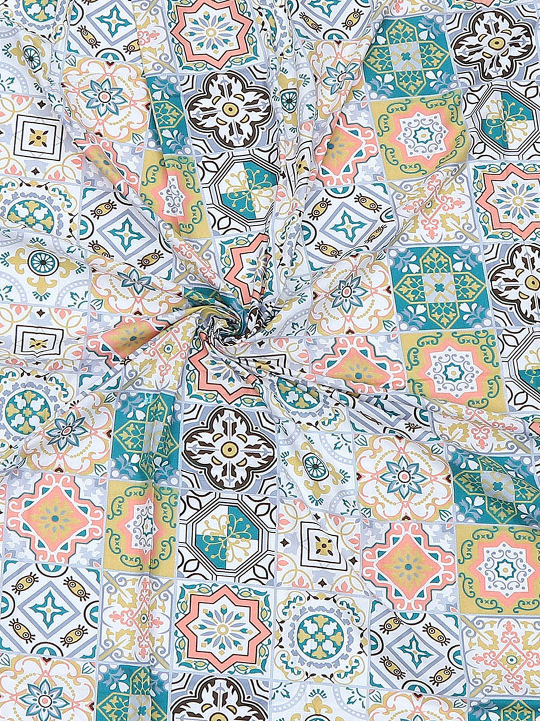 144 TC Cotton Single Bedsheet with 1 Pillow Cover (Solstice)