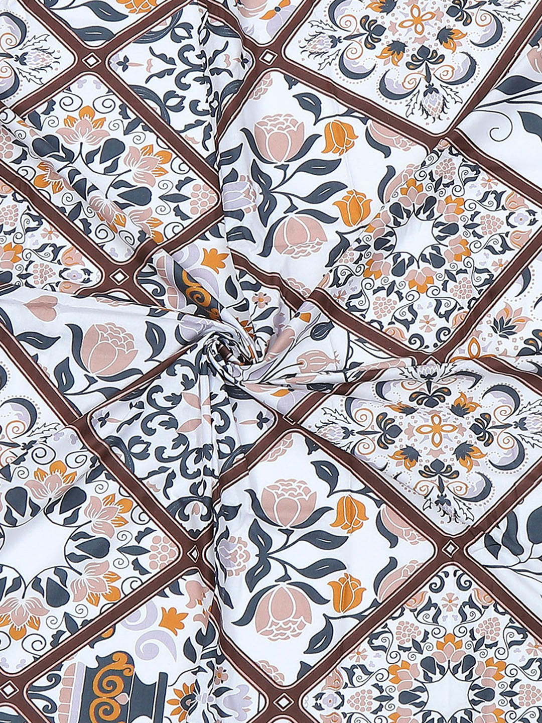 144 TC Cotton Single Bedsheet with 1 Pillow Cover (Solstice)