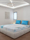 130 GSM Polyester King Size 1 Bedsheet with 2 Pillow Covers (Stanley)