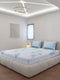 130 GSM Polyester King Size 1 Bedsheet with 2 Pillow Covers (Stanley)