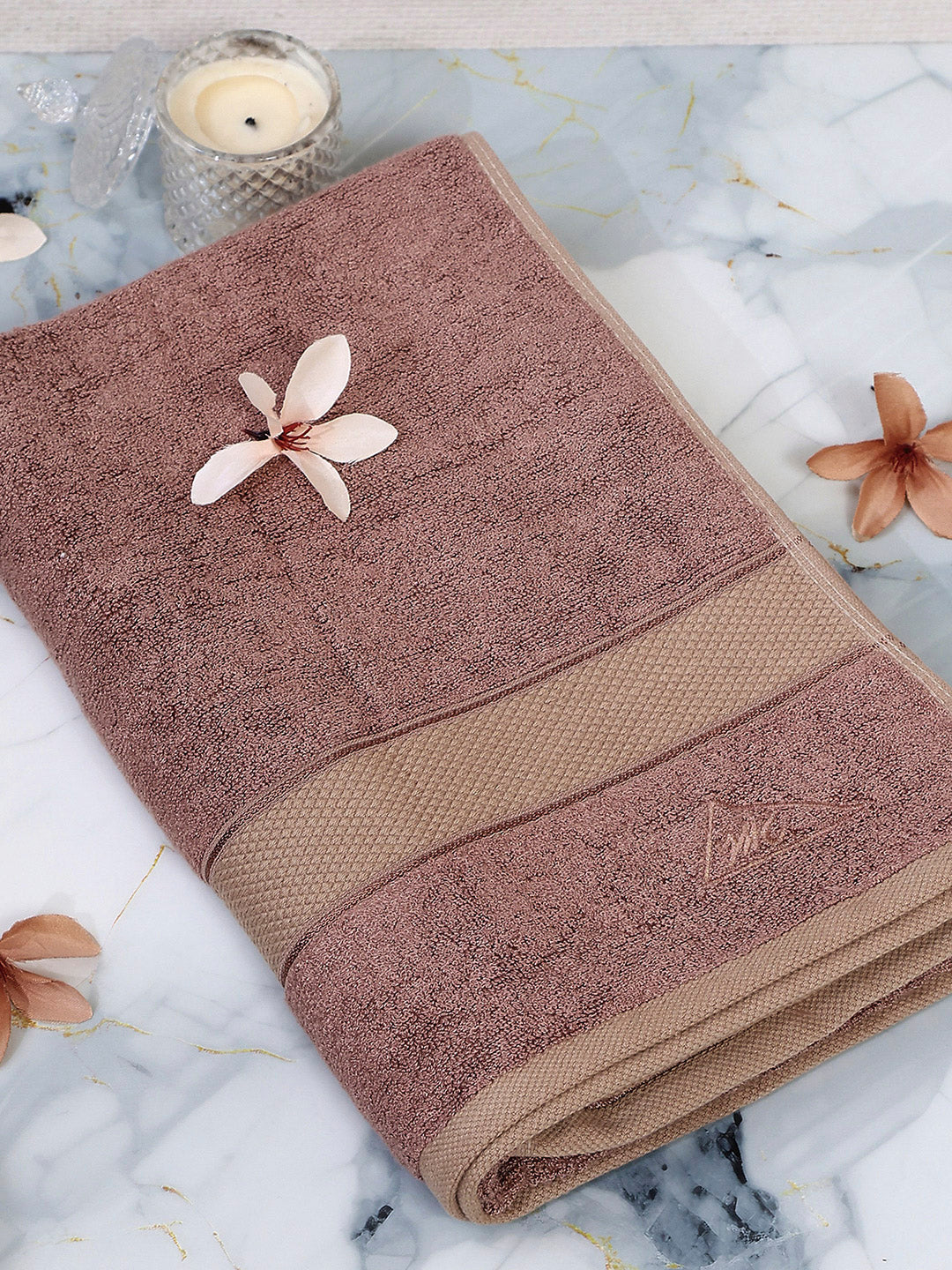Mauve Bamboo Solid 600 GSM Bath Towel (Bamboo)