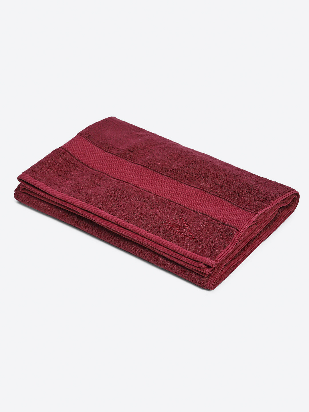 Maroon Bamboo Solid 600 GSM Bath Towel (Bamboo)
