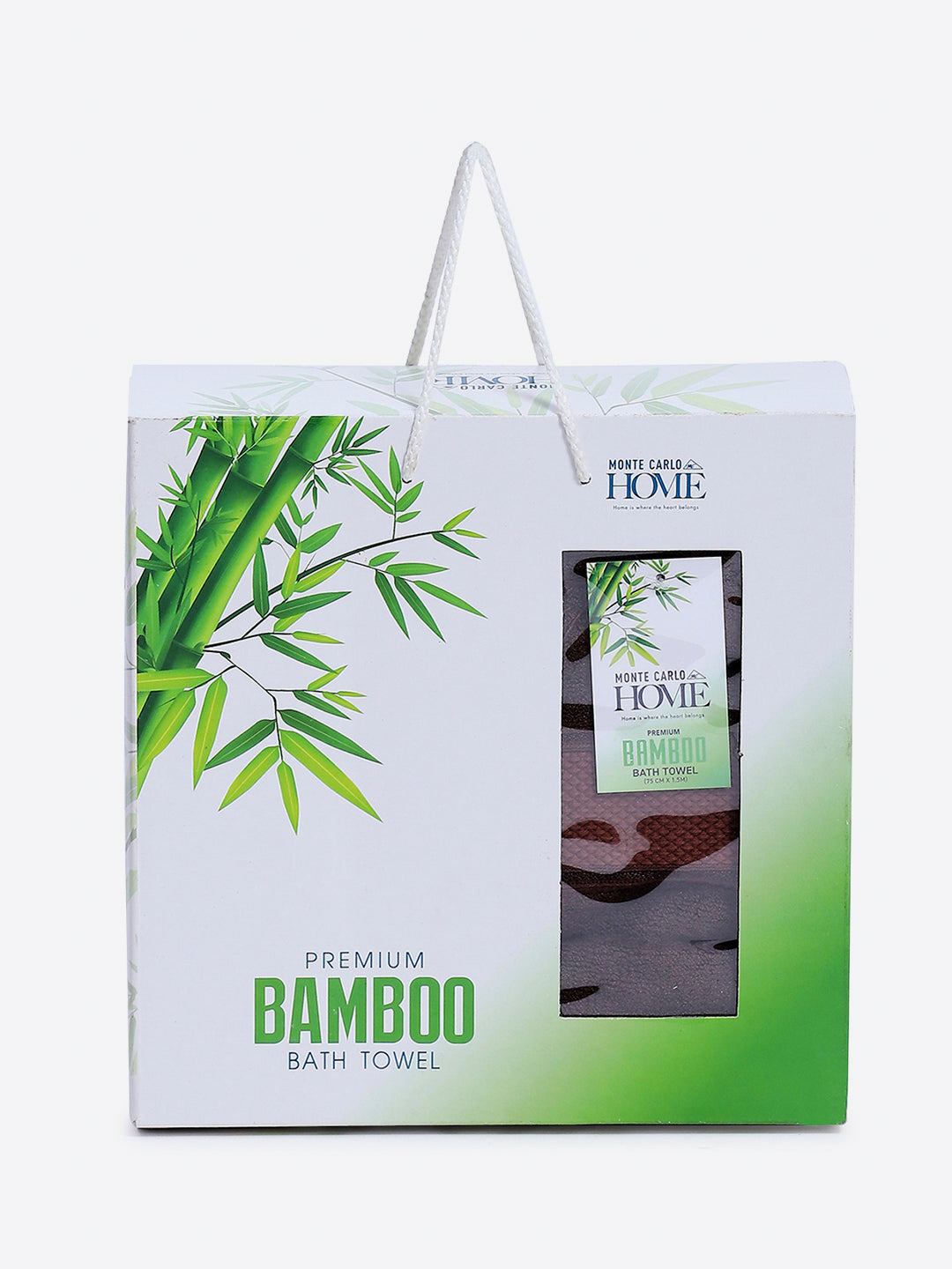 Brown Bamboo Solid 600 GSM Bath Towel (Bamboo)