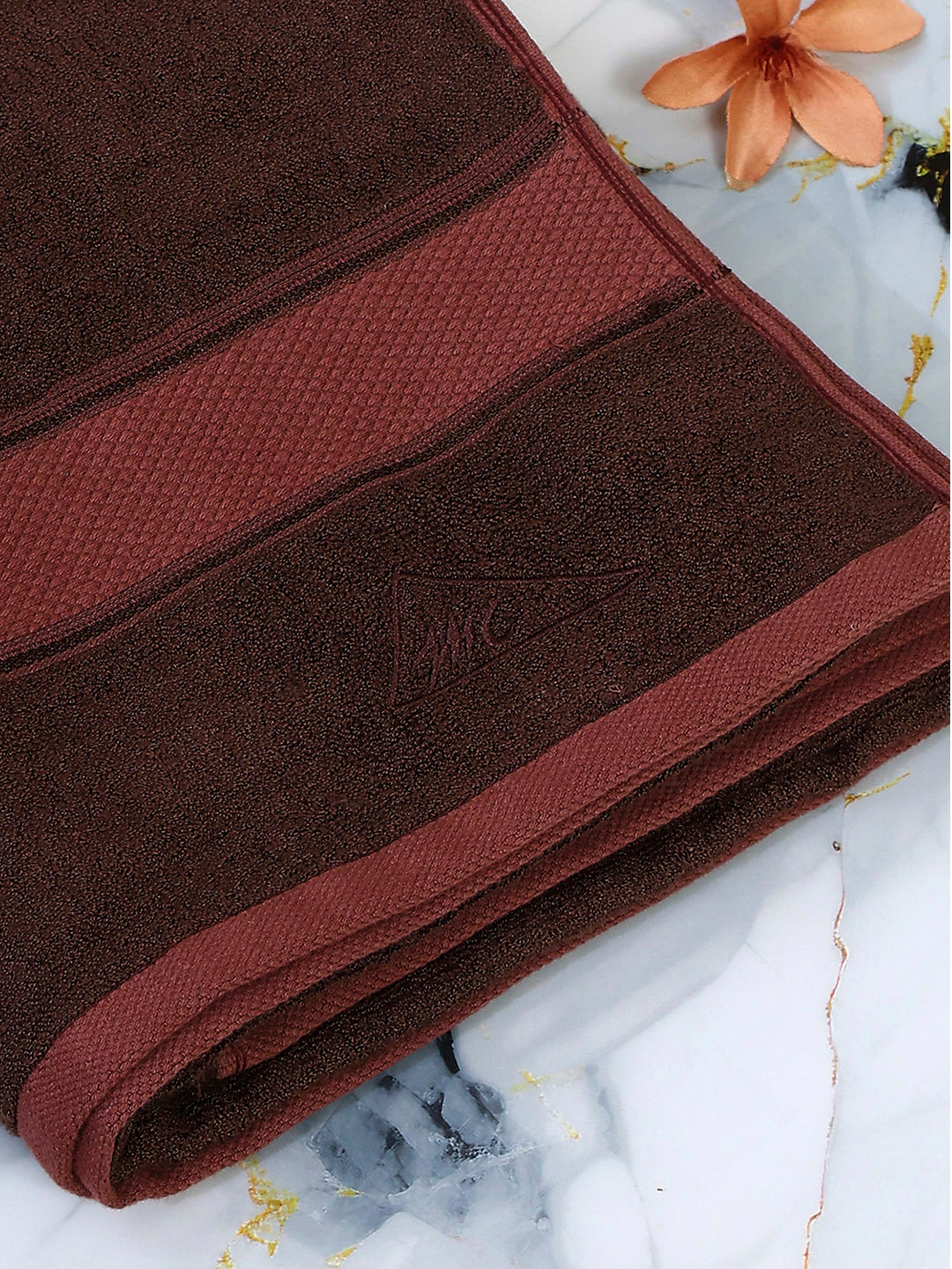 Brown Bamboo Solid 600 GSM Bath Towel (Bamboo)