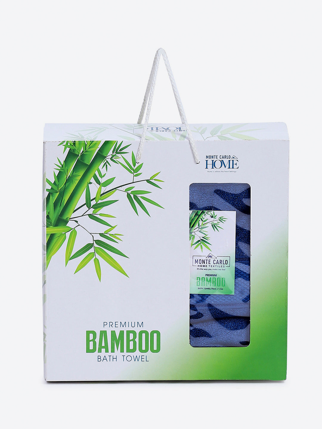 Blue Bamboo Solid 600 GSM Bath Towel (Bamboo)