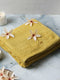 Yellow Cotton Solid 400 GSM Bath Towel (Jazz)