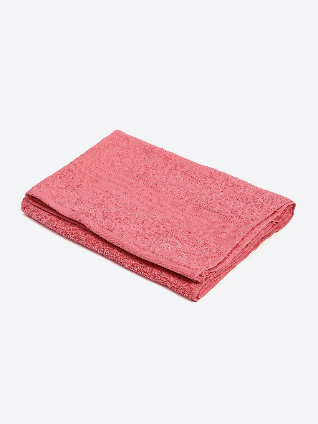 Pink Cotton Solid 400 GSM Bath Towel (Jazz)